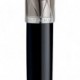 Waterman S0909930-Carène pluma estilográfica, negro y plomizo contemporáneos con adornos plateados,M