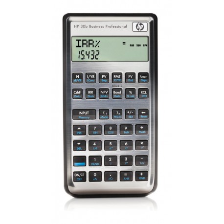 HP Calculadora profesional empresarial HP 30b - Calculadora científica, plateado