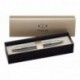 Parker IM Premium - Bolígrafo de bola de punta media cromado con caja, color plata, con grabado