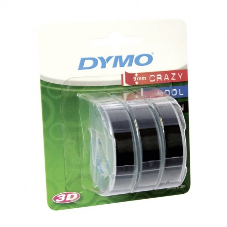 DYMO 3D label tapes - Cintas para impresoras de etiquetas ampolla, 9 mm, 3 m 