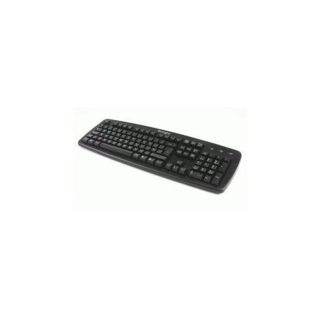 Kensington Valuekeyboard - Teclado QWERTY, USB+PS/2 , color negro