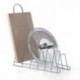 Metaltex Cricket - Soporte 6 tapaderas, banderas o tablas, color gris