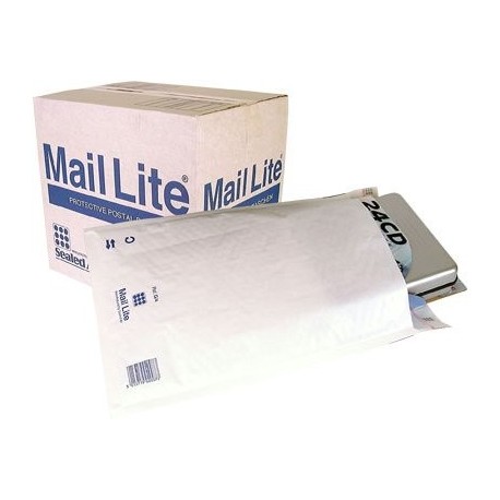Sealed Air Mail Lite - Paquete de 50 Sobres 240 x 330 mm, Color blanco, Polietileno 