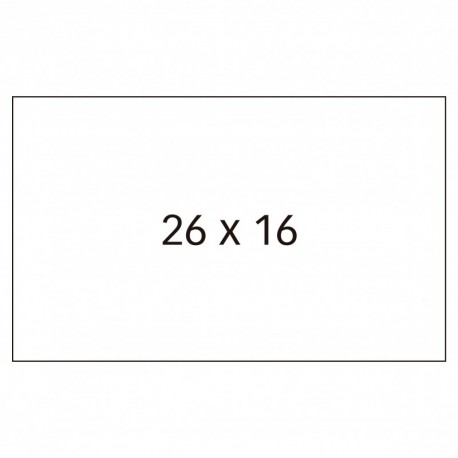 APLI 100919 - Pack de 6 rollos para etiquetadora, color blanco