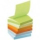 Post-it Recycled Z-Notes Pastel Rainbow Tower - Taco de Z-Notes de papel reciclado 6 x 100 unidades, 76 x 76 mm , multicolor