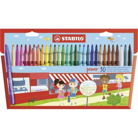 Flamastry Stabilo Power 30 sztuk