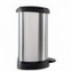 CURVER 02120 Metallics - Cubo de la basura con pedal 20 litros , color plateado metálico