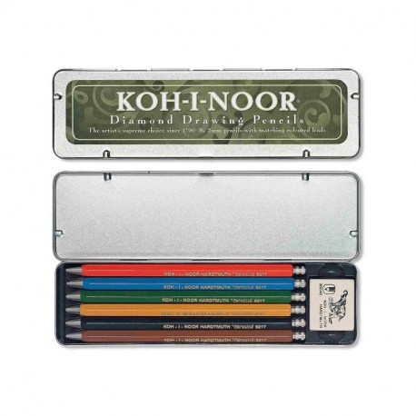 Koh-I-Noor 52170N2001PL - Paquete de 6 portaminas, multicolor