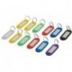 Silverline 844160 - Llaveros de colores con etiqueta identificativa, 12 pzas 12 pzas , Modelos/colores Surtidos, 1 Unidad