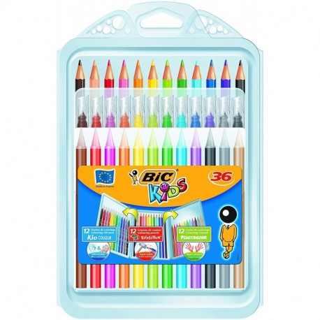 BIC Kids - Pack mixto de coloreado de 36 unidades