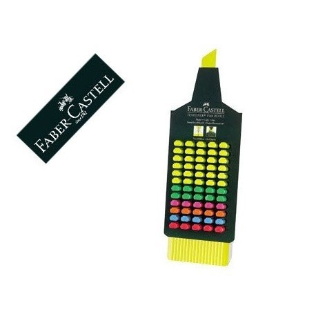 Faber Castell Textliner - Expositor de 60 marcadores fluorescentes, colores surtidos