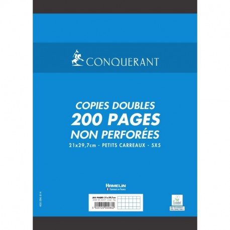 Conquérant hojas simples perforadas A4 90 G 200 páginas Copies Doubles non perforées Conquérant - 200 pages A4 70g - Petits c