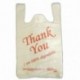 EPOSGEAR® - Bolsas ecológicas grandes de color blanco y rojo con texto en inglés «Thank You» 100% degradables, 100 unidades