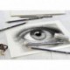 Faber-Castell 114000 - Set grafito Creative Studio con 6 lápices Goldfaber, 2H, HB, B, 2B, 4B, 6B, afilalápices y goma, multi