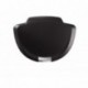 simplehuman CW1355 50 - Papelera de plástico en semicírculo 50 L, a pedal , color negro
