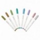 Papermania Metallic Pens - Rotulador permanente con punta redonda, 0.5 mm, 8 unidades , multicolor