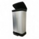 Curver 187152 - Cubo de Basura con Pedal 50 L, Metal, 37 x 27 x 70 cm