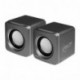 Arctic S111 - Altavoces para PC USB, 2.0, 3.5 mm color plata