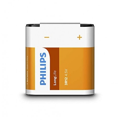 Philips 3R12L1B/10 - Batería Longlife Zinc carbon, 4.5 V , color naranja