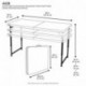 Lifetime LFT 122 Folding Mesa Plegable Multifuncional, Blanco