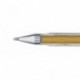 Uni-Ball UM120 - Bolígrafos de punta rodante 2 unidades, tinta de gel, 0.8 mm , color dorado y plateado
