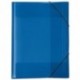 Carpeta archivadora A3, color azul transparente