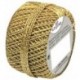 Susy Card 11103991 Navidad de cord onnet Ovillo, 1 pieza, plastificado, 20 m, Oro