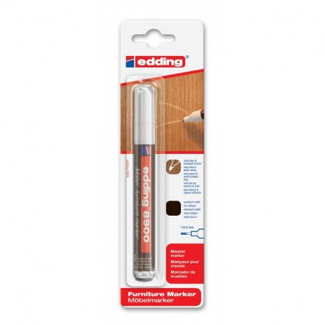 Edding e-8900-1-4618 - Marcador para retocar muebles, color nogal oscuro