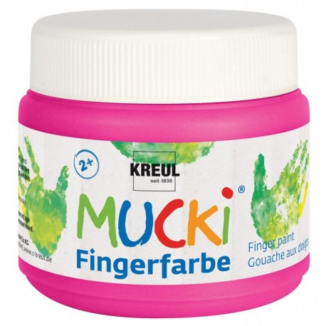 Mucki - Pinturas para dedos, color rosa