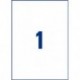 Avery España J8567-25 - Pack de 25 folios de etiquetas transparentes, 210 x 297 mm, transparente