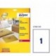 Avery España L7567-25.Caja de 25 etiquetas adhesivas transparentes, 210 x 297mm