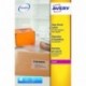 Avery España L7567-25.Caja de 25 etiquetas adhesivas transparentes, 210 x 297mm