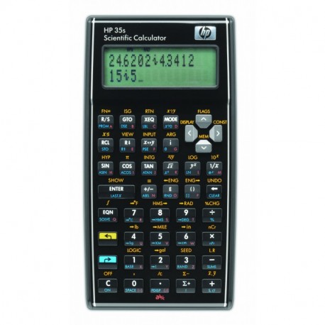 HP 35S - Calculadora financiera desconexión automática con funda, color negro