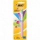 BIC 4 Colores Fun - Bolígrafo en 4 colores, multicolor