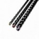 Gbc 4400321 - Pack de 100 canutillos de plástico, 8 mm, color negro