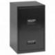 Pierre Henry 95110 - Armario archivador de 2 cajones, color negro