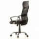 hjh OFFICE 668010 silla de oficina ARTON 20 tejido de malla / piel sintética negro, con apoyabrazos, base cromada, con apoyac