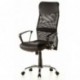 hjh OFFICE 668010 silla de oficina ARTON 20 tejido de malla / piel sintética negro, con apoyabrazos, base cromada, con apoyac