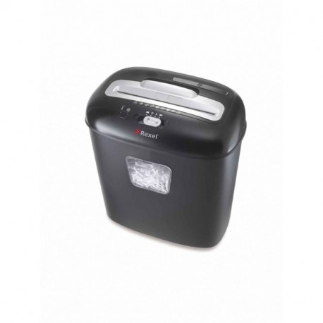Rexel Duo 2102560 - Destructora de corte en confeti para casa u oficina pequeña, papelera de 17 l, color negro