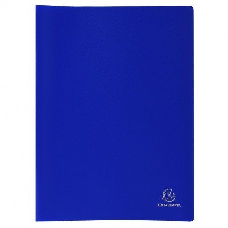 Exacompta 8532E - Carpeta de 30 fundas de PVC, A4, color azul