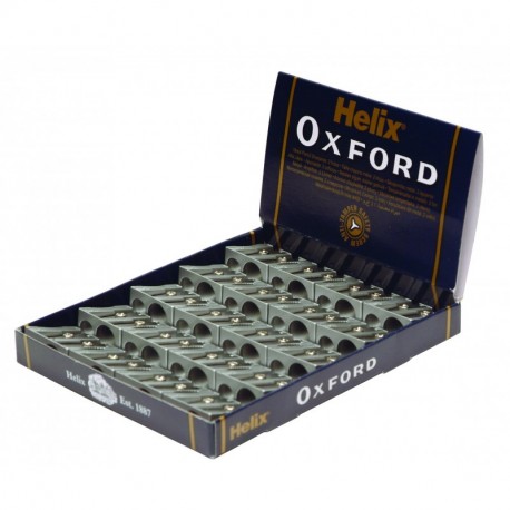 Helix Q04021 Oxford – Sacapuntas metálico de 2 agujeros 20 unidades 