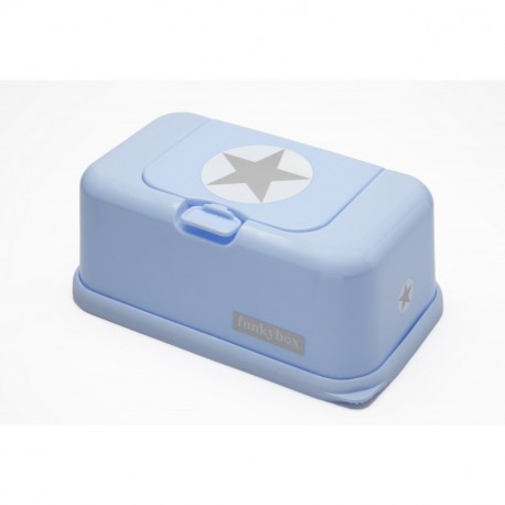 Funky Box FB04 Funkybox - Cajita para toallitas húmedas, color azul diseño estrella