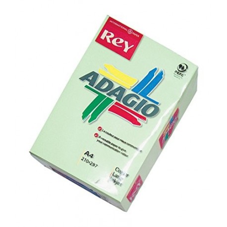 Dohe 30209 - 5 Packs de 500 papeles, DIN A4, 80 g, color verde pastel