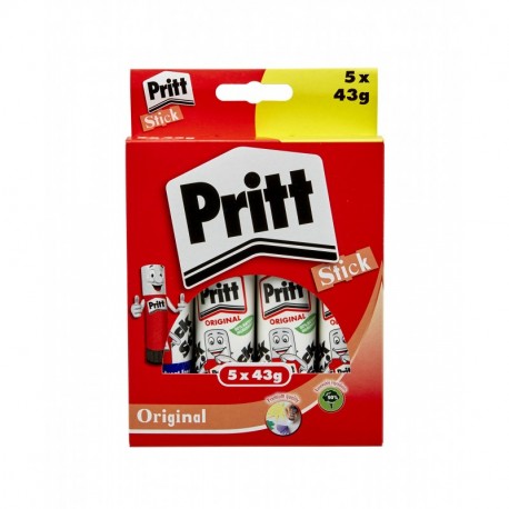 Pritt Hanging Box - Paquete de 5 x 43 gramos de adhesivo