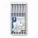 Staedtler 308 SB6P - Rotuladores Fineliner Pigment Liner, estuche con 4 + 2 unidades