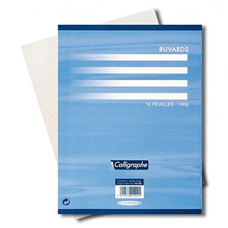 Clairefontaine 1002 C 16 x 21 cm , color papel secante Pack de 10 hojas 