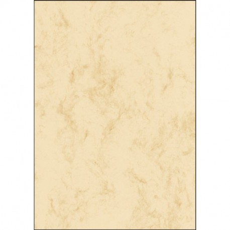 Sigel DP907 Papel de cartas, 14,8 x 21 cm, 90g/m², mármol beige claro, 100 hojas