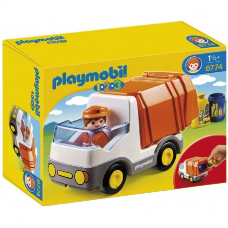 Playmobil - Camión de basura con 2 contenedores, 626621 