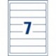 Avery Zweckform L4760-25 - Pack de 25 hojas de etiquetas para archivadores, 192 x 38 mm, color blanco
