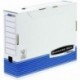 Fellowes Bankers Box 00236 - Caja de archivo definitivo automático, A3, lomo 100 mm, blanco y azul 10 unidades 